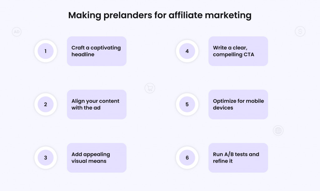 How to make a prelander for affiliate marketing