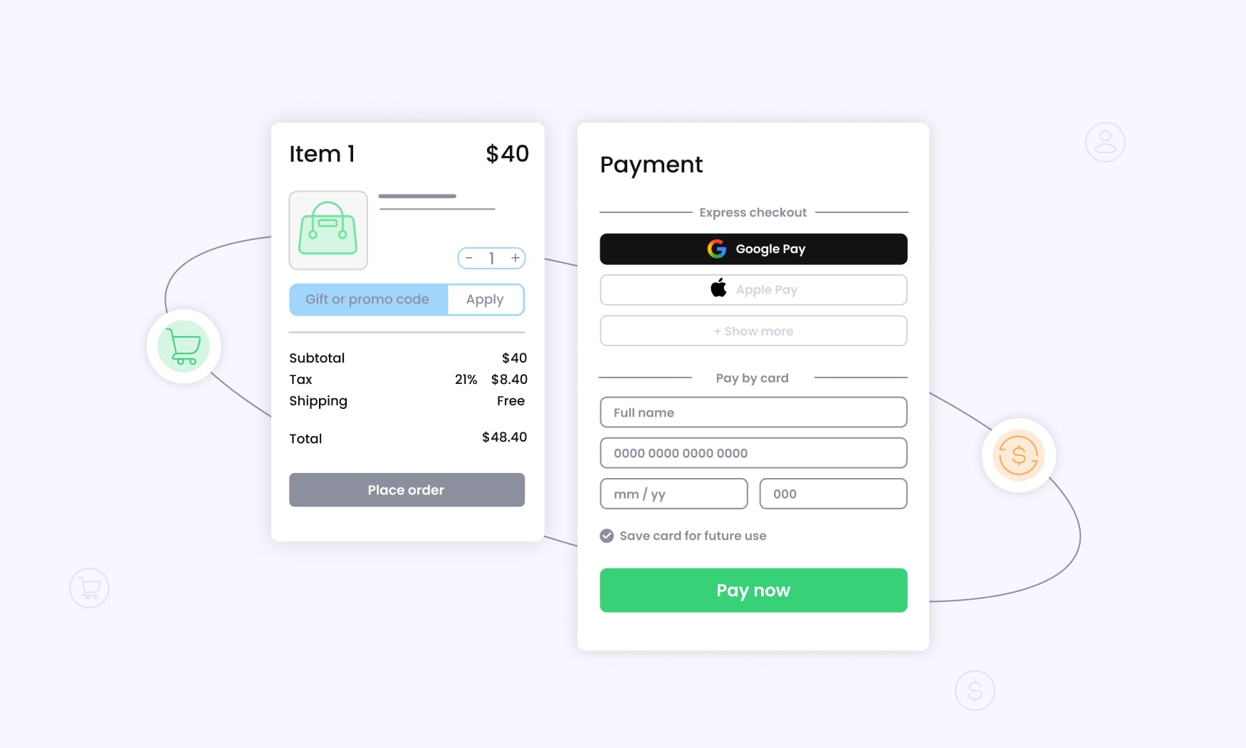 Checkout Process and Account Management as best practices for ecommerce sites