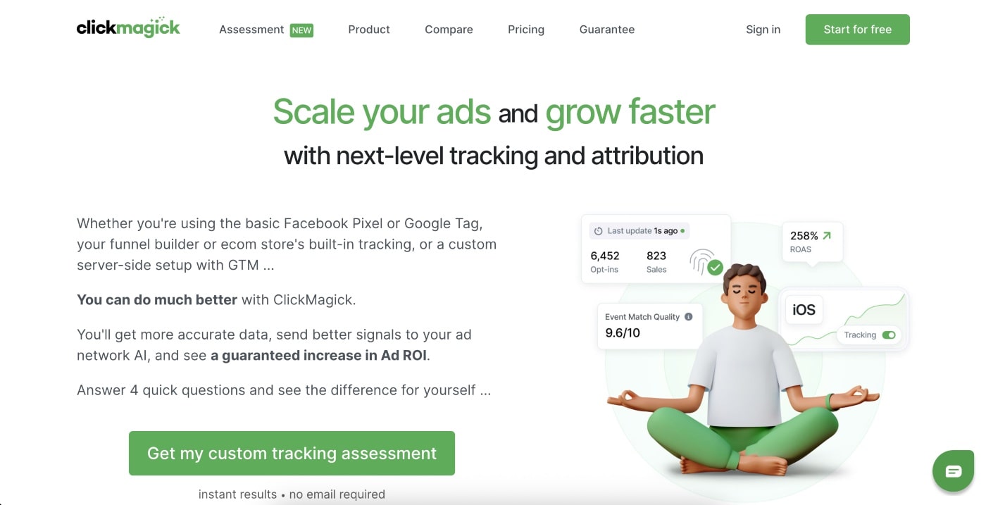 clickmagick homepage screenshot