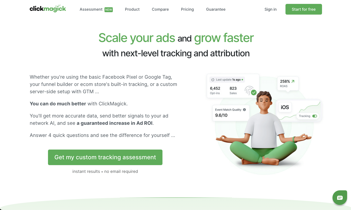 clickmagick homepage screenshot