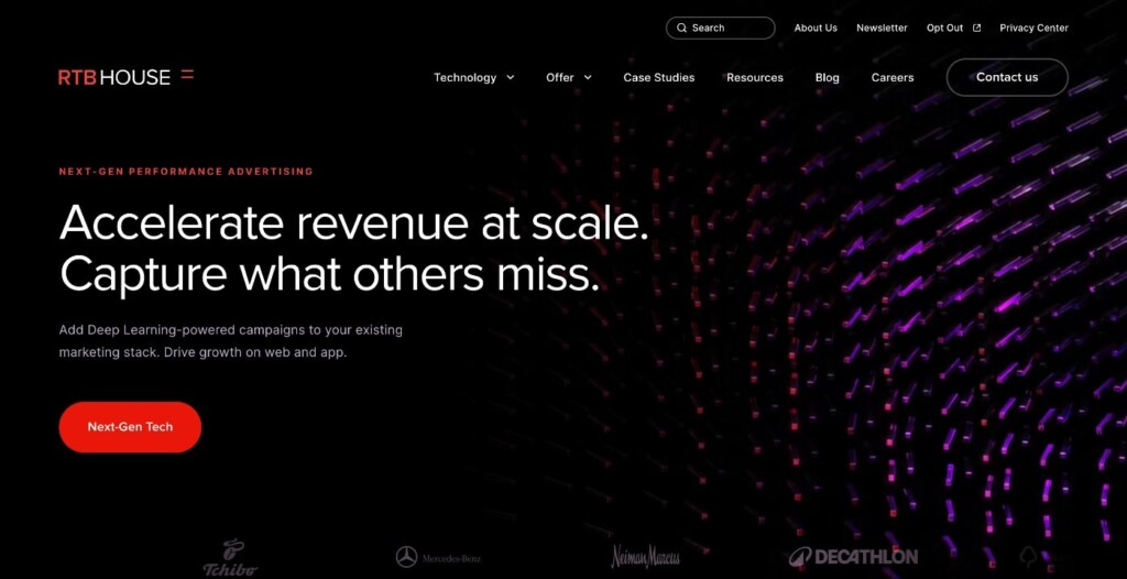 rtb house homepage screenshot