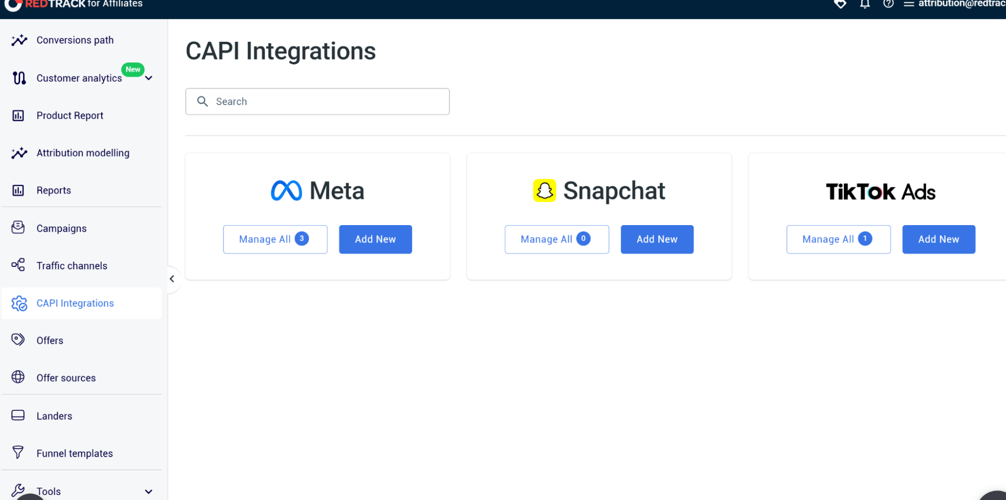capi integration in redtrack
